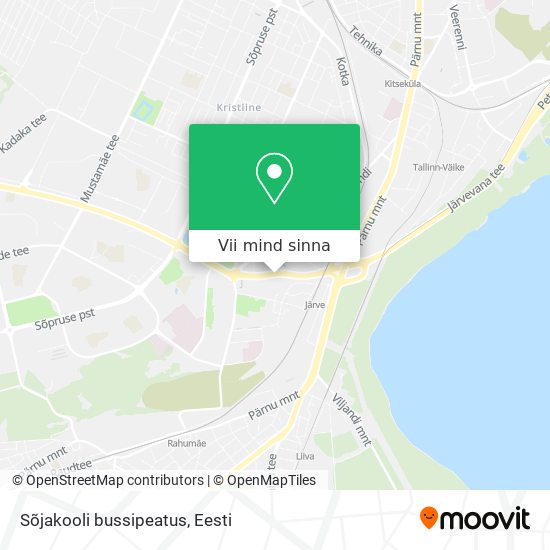 Sõjakooli bussipeatus kaart