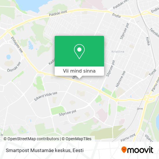 Smartpost Mustamäe keskus kaart