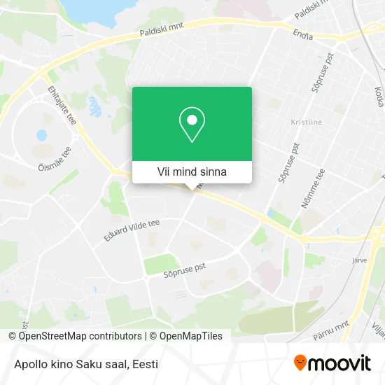 Apollo kino Saku saal kaart