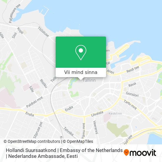 Hollandi Suursaatkond | Embassy of the Netherlands | Nederlandse Ambassade kaart