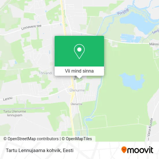 Tartu Lennujaama kohvik kaart