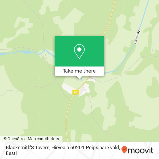 Blacksmith’S Tavern, Hirveaia 60201 Peipsiääre vald kaart