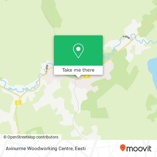 Avinurme Woodworking Centre, Võidu 3 42101 Mustvee kaart