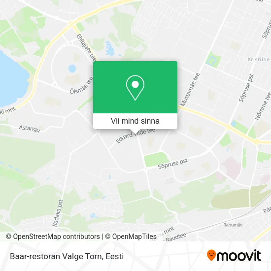 Baar-restoran Valge Torn kaart