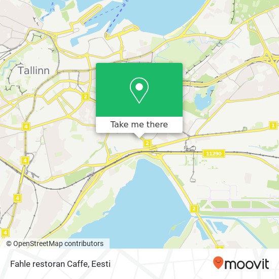 Fahle restoran Caffe, Tartu Maantee 84 10112 Tallinn kaart