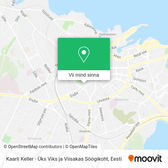 Kaarli Keller - Üks Viks ja Viisakas Söögikoht kaart