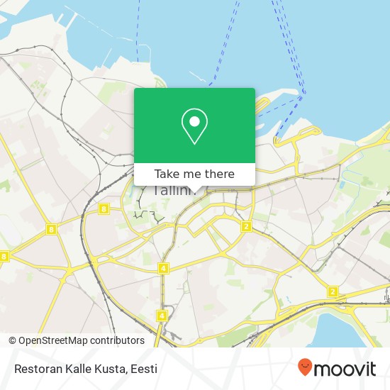 Restoran Kalle Kusta, Viru 21 10148 Tallinn kaart