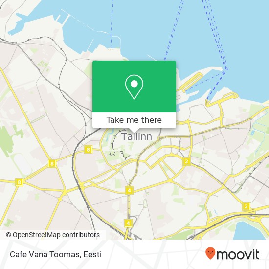 Cafe Vana Toomas, Raekoja plats 8 10146 Tallinn kaart