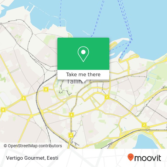Vertigo Gourmet, Viru 17 10140 Tallinn kaart