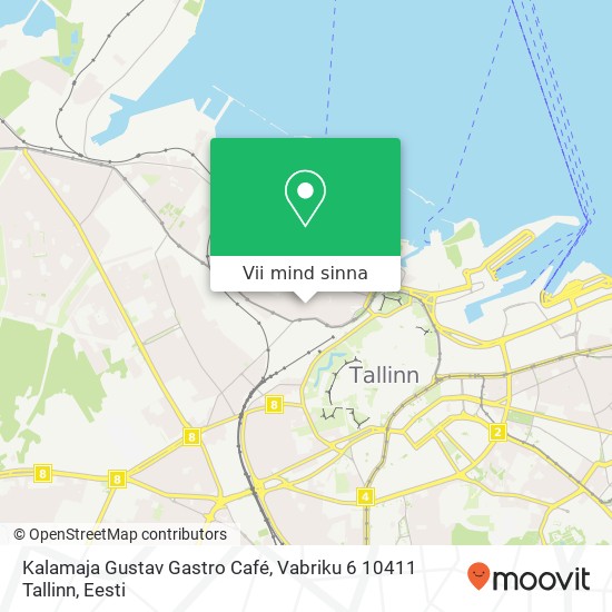 Kalamaja Gustav Gastro Café, Vabriku 6 10411 Tallinn kaart