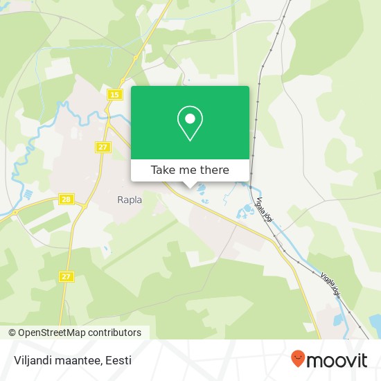 Viljandi maantee kaart