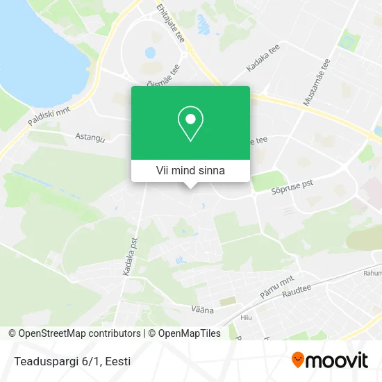 Teaduspargi 6/1 kaart