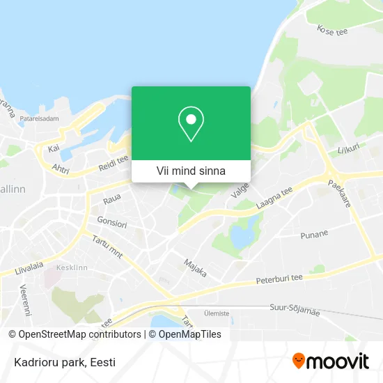 Kadrioru park kaart