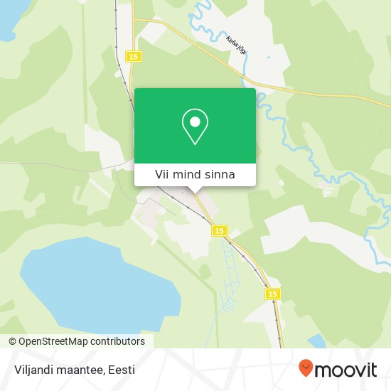 Viljandi maantee kaart