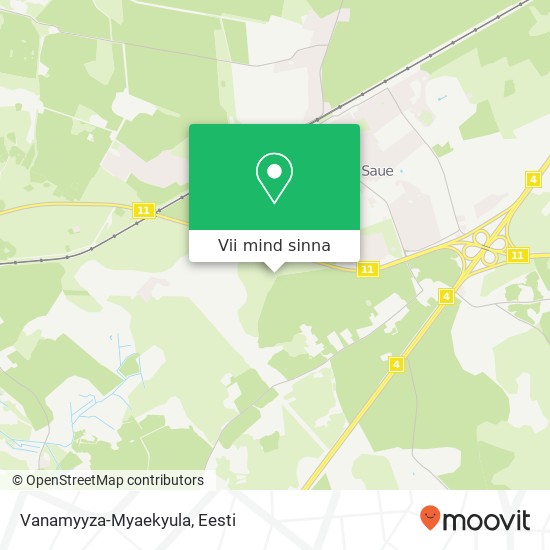 Vanamyyza-Myaekyula kaart