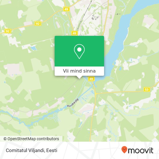 Comitatul Viljandi kaart