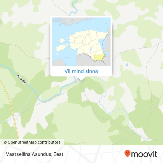 Vastseliina Asundus kaart