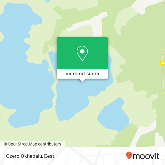 Ozero Okhepalu kaart