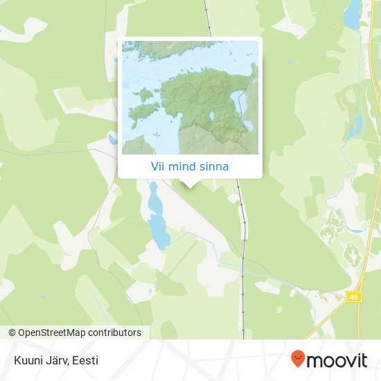 Kuuni Järv kaart