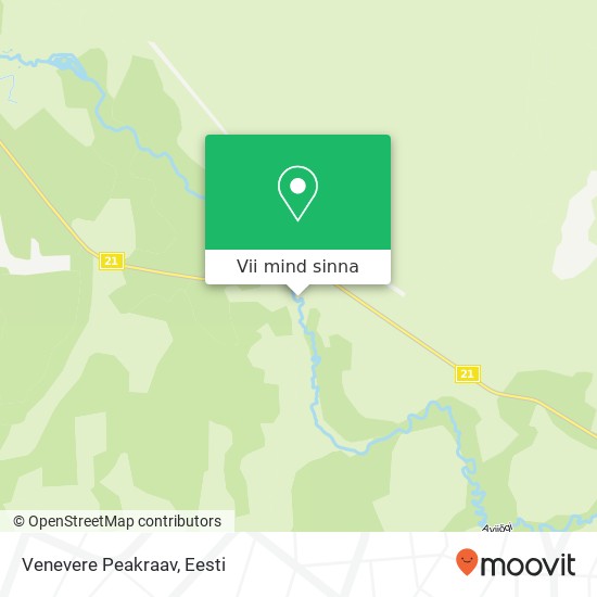 Venevere Peakraav kaart