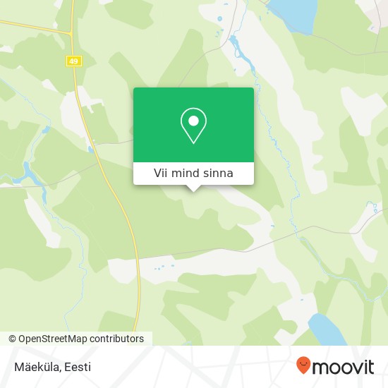 Mäeküla kaart