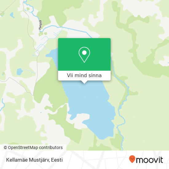 Kellamäe Mustjärv kaart