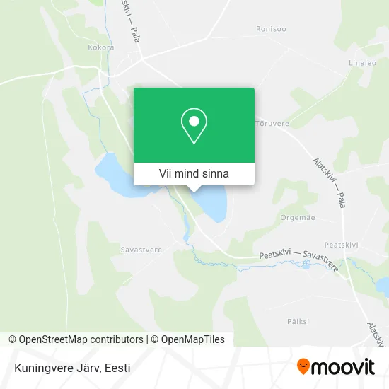 Kuningvere Järv kaart