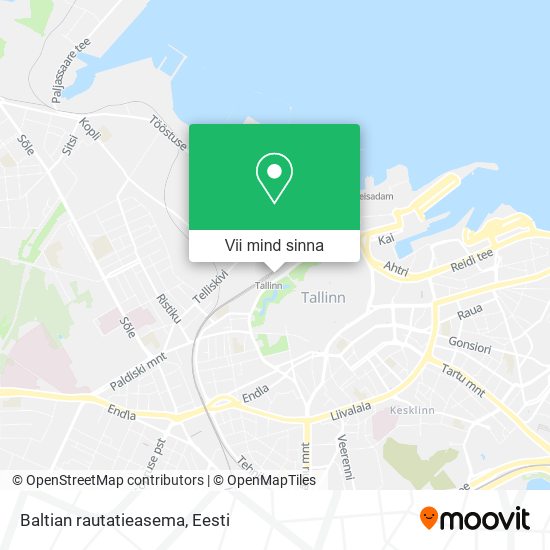 Baltian rautatieasema kaart