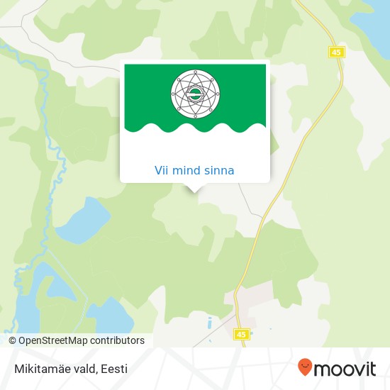 Mikitamäe vald kaart