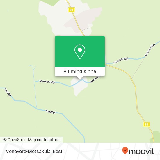 Venevere-Metsaküla kaart