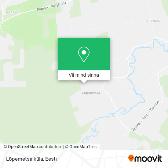 Lõpemetsa küla kaart