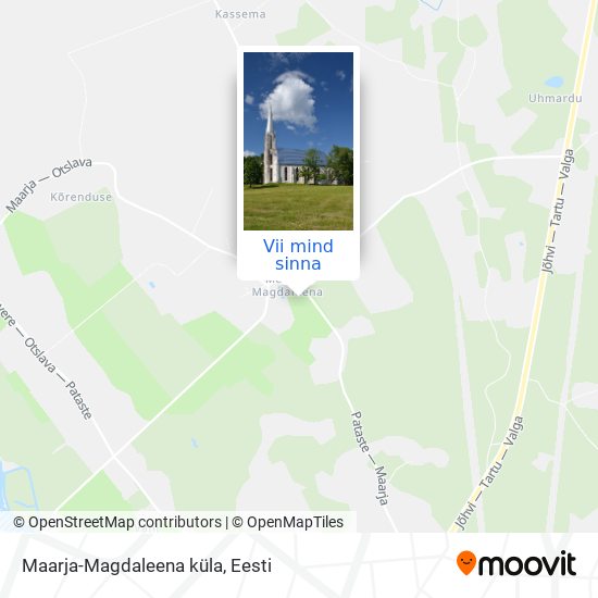 Maarja-Magdaleena küla kaart