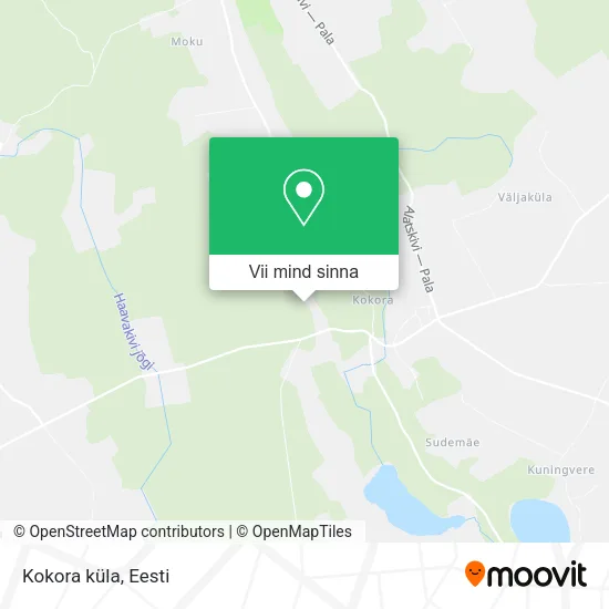 Kokora küla kaart