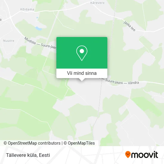Tällevere küla kaart
