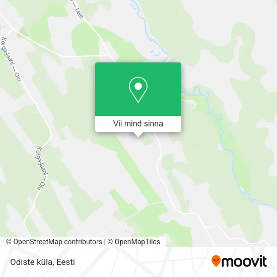 Odiste küla kaart