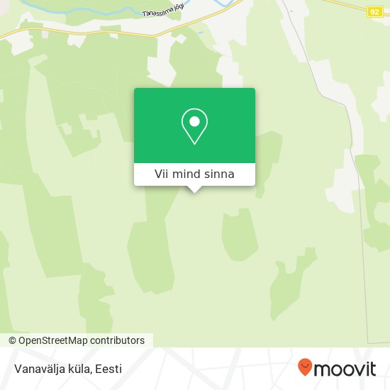 Vanavälja küla kaart