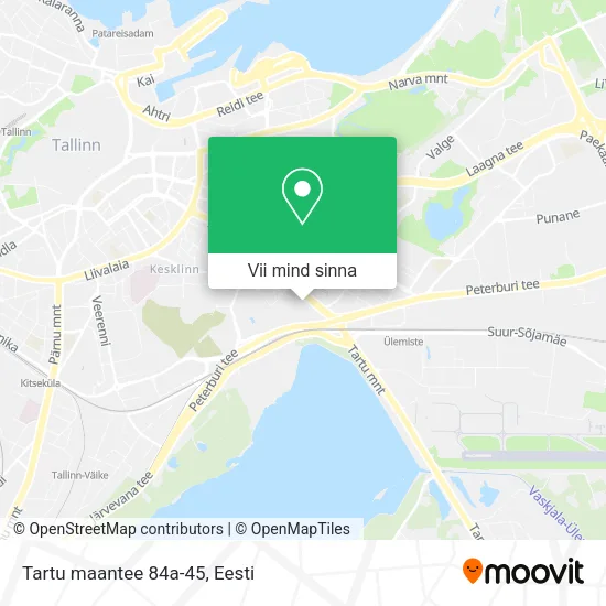 Tartu maantee 84a-45 kaart