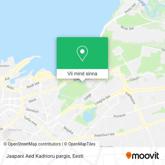 Jaapani Aed Kadrioru pargis kaart