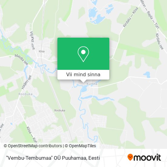 "Vembu-Tembumaa" OÜ Puuhamaa kaart