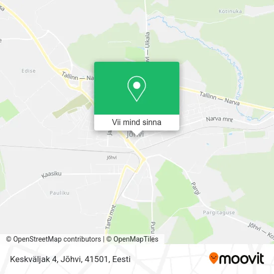 Keskväljak 4, Jõhvi, 41501 kaart