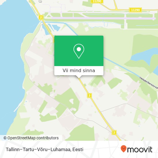 Tallinn–Tartu–Võru–Luhamaa kaart