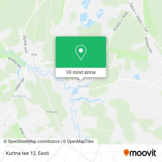 Kurtna tee 12 kaart