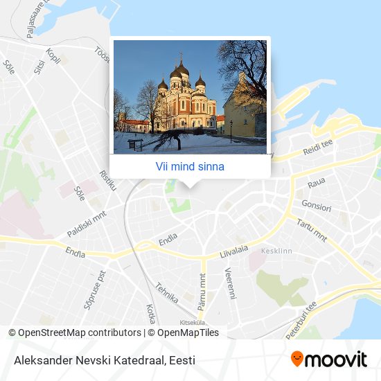 Aleksander Nevski Katedraal kaart