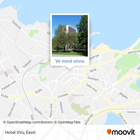 Hotel Viru kaart