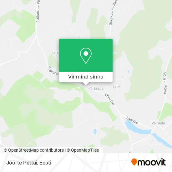 Jõõrte Pettäi kaart
