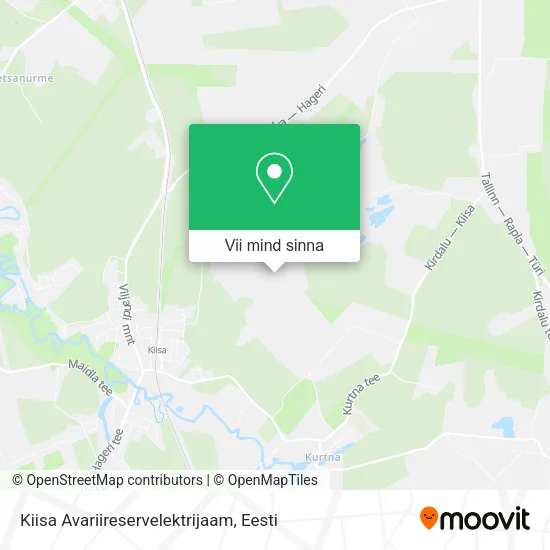 Kiisa Avariireservelektrijaam kaart
