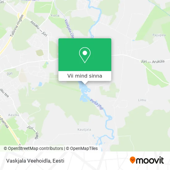 Vaskjala Veehoidla kaart