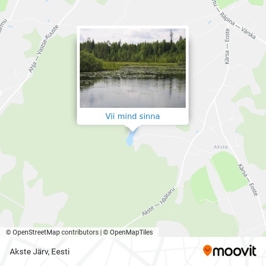 Akste Järv kaart