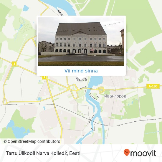 Tartu Ülikooli Narva Kolledž kaart