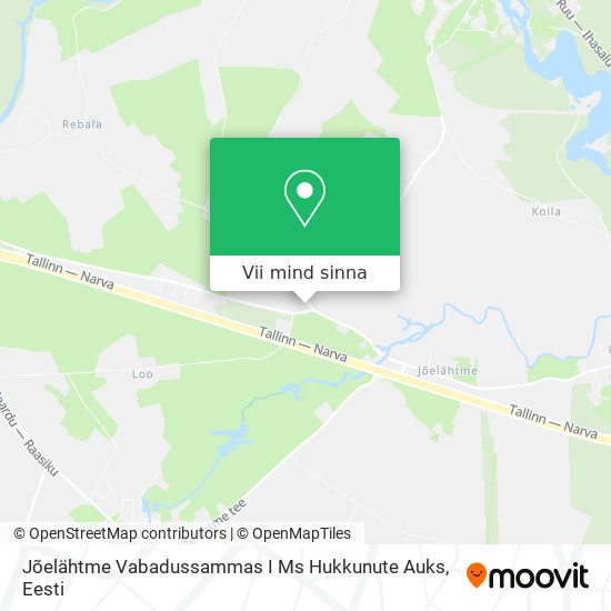 Jõelähtme Vabadussammas I Ms Hukkunute Auks kaart
